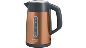 Tējkanna Bosch  Kettle TWK4P439 Electric, 2400 W, 1.7 L, Stainless steel, Copper, 360° rotational base 