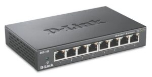 Serveris – kiti priedai D-link  Switch DGS-108/E	 Unmanaged, Desktop, 1 Gbps (RJ-45) ports quantity 8 
