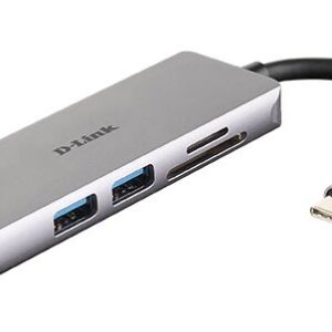 Rūteris D-link  5-in-1 USB-C  Hub with HDMI and SD/microSD Card Reader DUB-M530	 0.11 m 