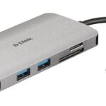 Maršrutizatoriai D-link  8-in-1 USB-C Hub with HDMI/Ethernet/Card Reader/Power Delivery DUB-M810	 0.15 m 
