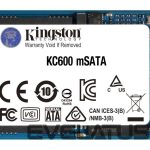 Kõvaketas SSD Kingston  KC600 256 GB, SSD interface mSATA, Write speed 500 MB/s, Read speed 550 MB/s 