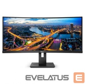 Monitors Philips  Curved UltraWide 345B1C 34  ", VA, WQHD, 3440 x 1440, 21:9, 5 ms, 300   cd/m², Black 