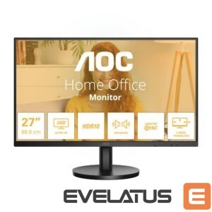 Monitors AOC  U27B3A 27" IPS 3840x2160/16:9/350cd/m2/4ms DP, HDMI, Headphone out 