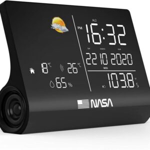 Kiti smulkūs buitiniai prietaisai Nasa  WSP1300 Black Weather Station/Speaker BT 