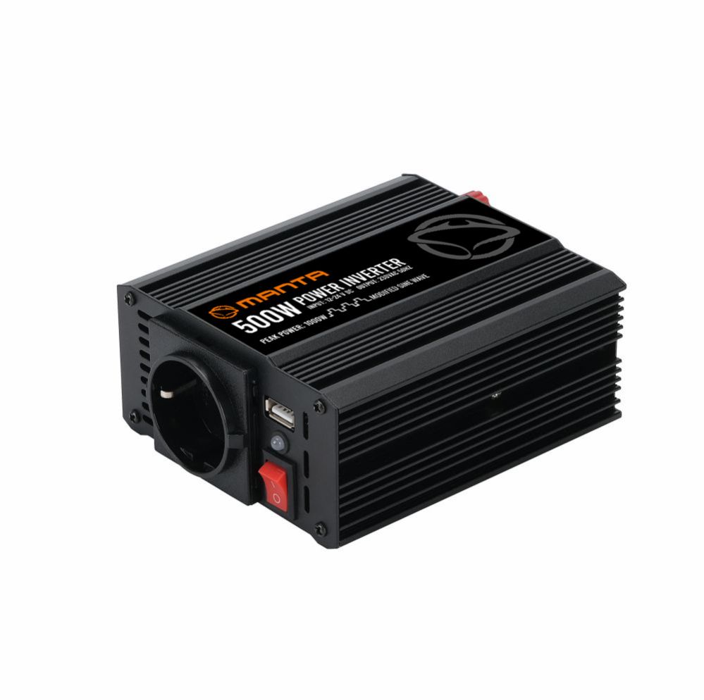 Auto holder Manta MPI500M Power Inverter 500W/1000W DC to AC