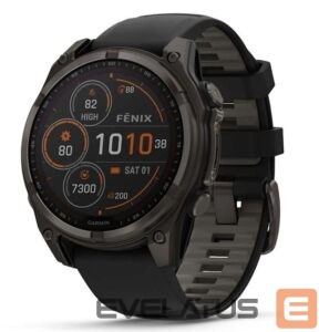 Viedpulksteni Garmin  SMARTWATCH FENIX 8 SAPP. SOLAR/BLACK/GRAY 47 mm, 010-02906-11 