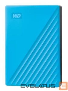 Cietais disks HDD Western Digital  External HDD||My Passport|6TB|USB 2.0|USB 3.2|Sky Blue|WDBR9S0060BBL-WESN 