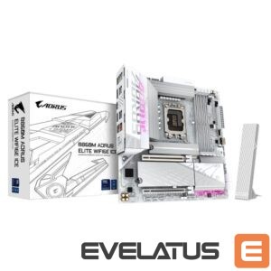 Pamatplate Intel procesorsiem Gigabyte  Mainboard||Intel B860 Express|LGA1851|Micro-ATX|Memory DDR5|1xPCI-Express 16x|3xM.2|1xHDMI|1xDisplayPort|4xUSB 2.0|6xUSB 3.2|1xUSB-C|1xOptical S/PDIF|1xRJ45|2xAudio port|B860MAELTWF6EICE1.0 