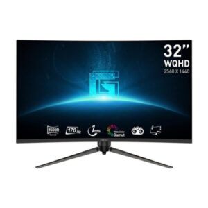 Monitorid MSI  LCD Monitor||G32CQ5P|32"|Gaming/Curved|Panel VA|2560x1440|16:9|170 ??|Matte|1 ms|Swivel|Height adjustable|Tilt|Colour Black|G32CQ5P 