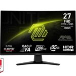 Monitor MSI  LCD Monitor||MAG 274CXF|27"|Gaming/Curved|Tilt|Matte|Panel VA|1920x1080|16:9|280 Hz|0.5 ms|Colour Black|MAG274CXF 