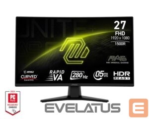 Monitors MSI  LCD Monitor||MAG 274CXF|27"|Gaming/Curved|Tilt|Matte|Panel VA|1920x1080|16:9|280 Hz|0.5 ms|Colour Black|MAG274CXF 