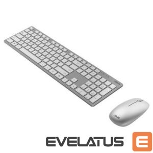 Datora tastatūra Asus  KEYBOARD +MOUSE WRL OPT. W5000/WHITE 90XB0430-BKM3D0 