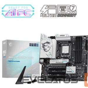 Motherboard for Intel processors MSI  Mainboard||Intel B860 Express|LGA1851|Micro-ATX|Memory DDR5|Memory slots 4|B860MGAMINGPLUSWIFI 