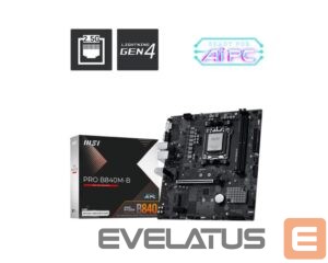 AMD protsessori emaplaat MSI  Mainboard||AMD B840|SAM5|Micro-ATX|Memory DDR5|Memory slots 2|PROB840M-B 