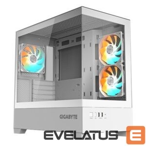 Datoru korpusi Gigabyte  Case||GB-C201PI|MidiTower|Case product features Rackmountable/Accessory/Transparent panel|Not included|MicroATX|MiniITX|Colour White|GB-C201PI 