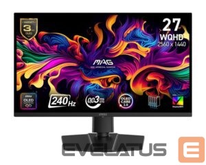 Monitors MSI  Monitor||MAG 273QP QD-OLED X24|26.5"|Gaming|Matte|Panel QD-OLED|2560x1440|16:9|240Hz|0.03 ms|Colour Black|MAG273QPQD-OLEDX24 