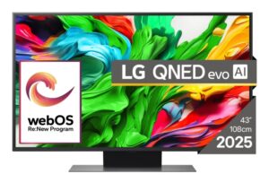 Televizors LG  TV Set||43"|4K/Smart|3840x2160|Wireless LAN|Bluetooth|webOS|Black|43QNED86A3C 