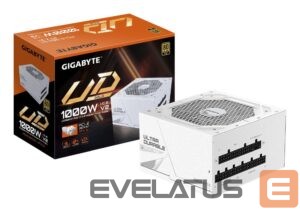 Barošanas bloks Gigabyte  Power Supply||UD1000GM PG5 ICE|ATX 3.1|1000 Watts|Efficiency 80 PLUS GOLD|PFC Active|MTBF 100000 hours|GP-UD1000GMPG5ICE 