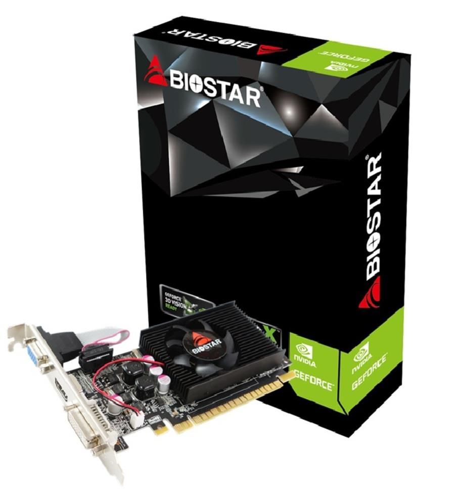 Graafikakaart / ideokaardid BIOSTAR Graphics Card||NVIDIA|GeForce GT 610|700 MHz|2 GB|GDDR3|64 bit|PCI Express x16 2.0|Active|VN6103THX6