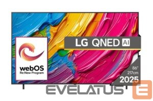 Televizors LG  TV Set||86"|4K/Smart|3840x2160|Wireless LAN|Bluetooth|webOS|Black|86QNED80A3A 