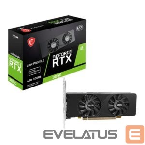 Graphic card / Video cards MSI  Graphics Card||NVIDIA|GeForce RTX 3050|6 GB|GDDR6|96 bit|PCI Express x8 4.0|Active|RTX3050LPE6GOC 