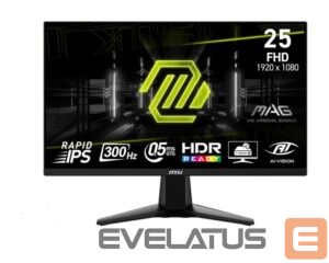 Monitoriai MSI  LCD Monitor||24.5 "|1920x1080 pixels|Full HD|Native aspect ratio 16:9|LCD|Flat|MAG255XF 