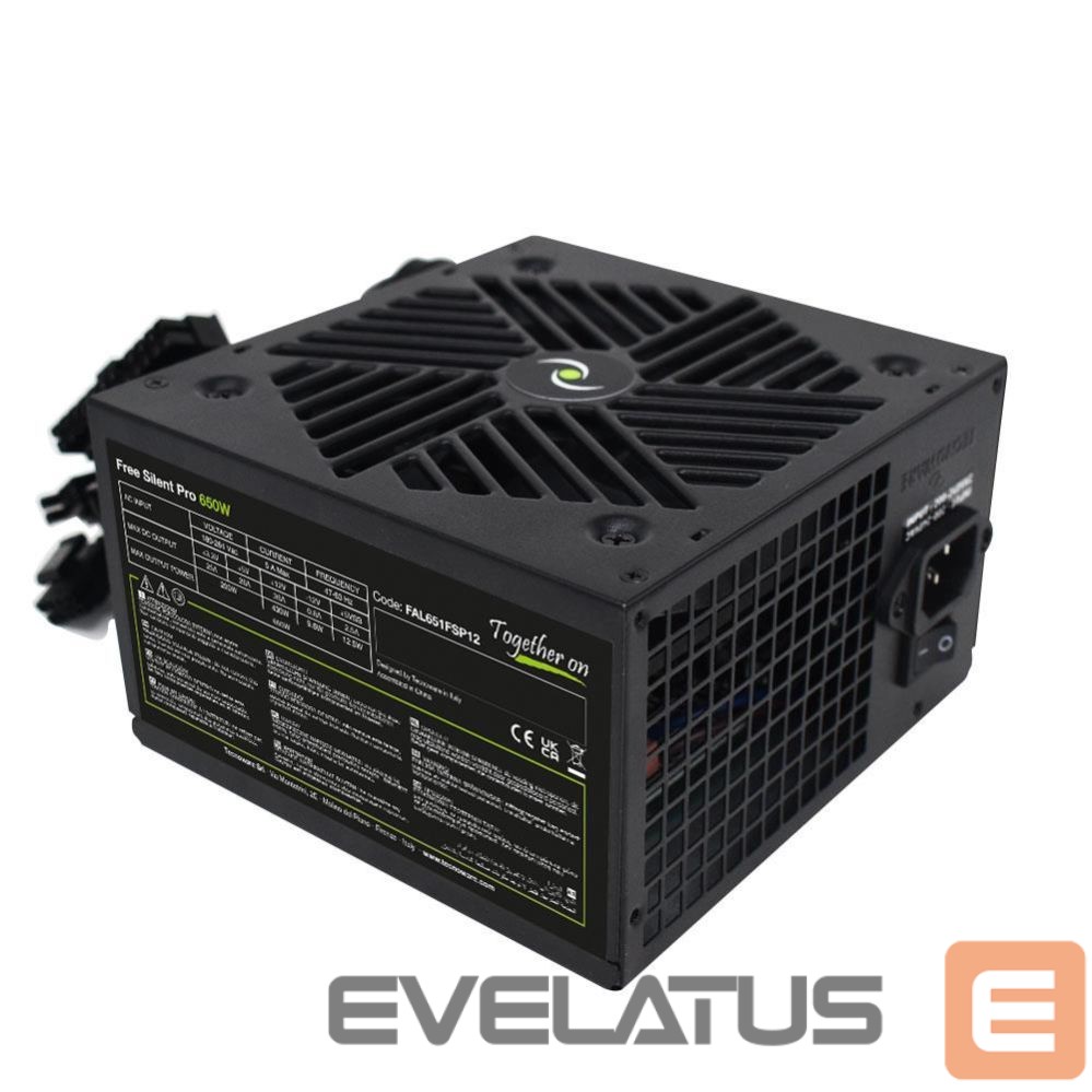 Toiteplokk TECNOWARE Power Supply||ATX|PC|180 - 264 V|650 W|FAL651FSP12