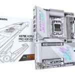 AMD procesoriaus pagrindinė plokštė Gigabyte  Mainboard||AMD X870E|Socket AM5|ATX|RAM DDR5-SDRAM|4xSlots|Wi-Fi Yes|Bluetooth Yes|4xNumber of M.2 (M) slots|X870E A PRO X ICE|X870EAPROXICE 