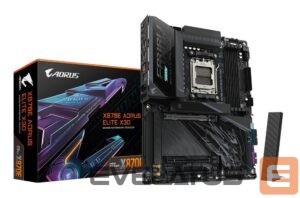 AMD protsessori emaplaat Gigabyte  Mainboard||AMD X870E|Socket AM5|ATX|RAM DDR5-SDRAM|4xSlots|Wi-Fi Yes|Bluetooth Yes|4xNumber of M.2 (M) slots|X870E A ELITE X|X870EAELITEX 