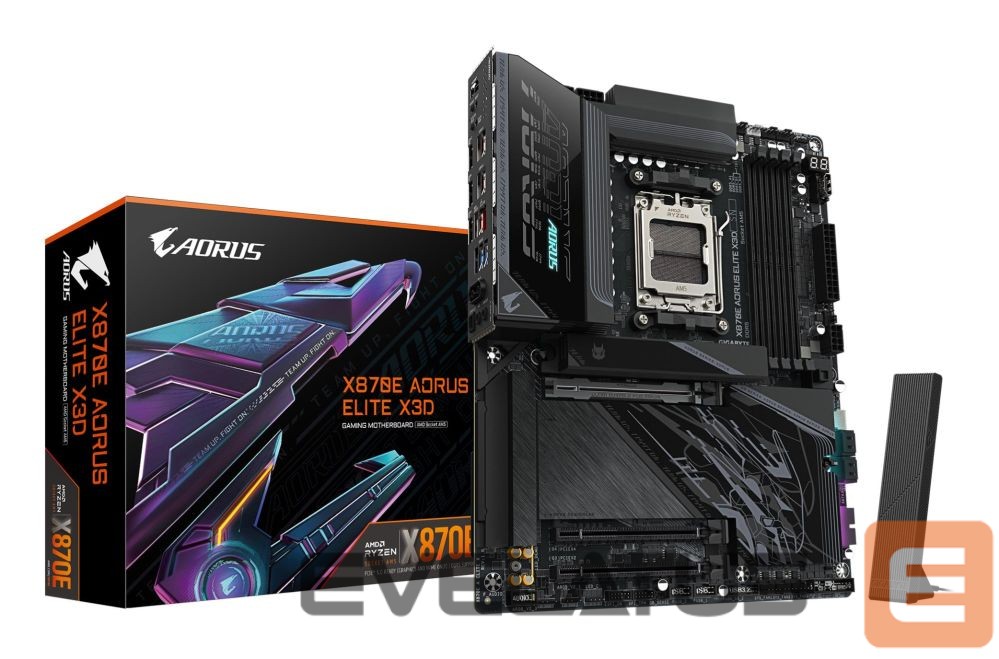 AMD procesoriaus pagrindinė plokštė Gigabyte Mainboard||AMD X870E|Socket AM5|ATX|RAM DDR5-SDRAM|4xSlots|Wi-Fi Yes|Bluetooth Yes|4xNumber of M.2 (M) slots|X870E A ELITE X|X870EAELITEX