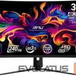 Monitorid MSI  Monitor||MPG 321CURX QD-OLED|31.5"|Gaming/Curved/4K|Panel QD-OLED|3840x2160|16:9|240 Hz|0.03 ms|MPG321CURXQD-OLED 