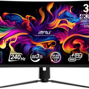 Monitoriai MSI  Monitor||MPG 321CURX QD-OLED|31.5"|Gaming/Curved/4K|Panel QD-OLED|3840x2160|16:9|240 Hz|0.03 ms|MPG321CURXQD-OLED 
