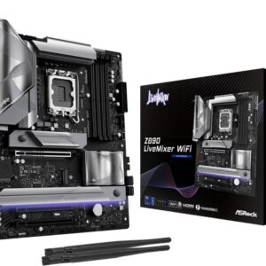 Intel protsessori emaplaat Asrock  Mainboard||Intel Z890|LGA 1851 (Socket V1)|ATX|RAM DDR5-SDRAM|4xSlots|Wi-Fi Yes|Bluetooth Yes|Z890LIVEMIXERWIFI 