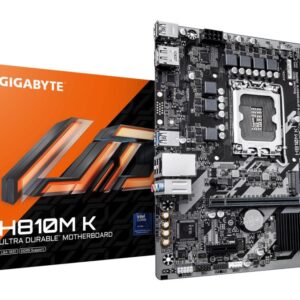 Pamatplate Intel procesorsiem Gigabyte  Mainboard||Intel H810|LGA1851|Micro-ATX|Memory DDR5|Memory slots 2|H810MK1.0 