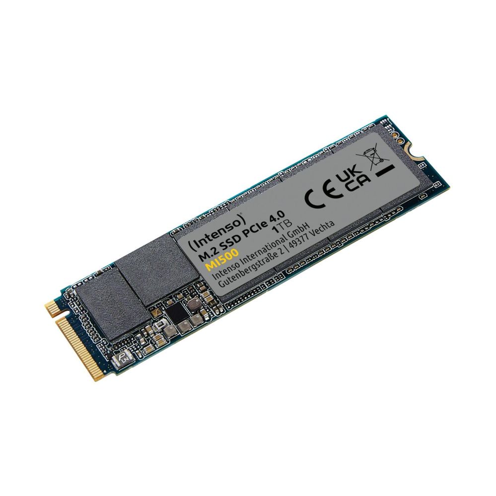 Kõvaketas SSD Intenso SSD||MI500|1TB|M.2|NVMe|3D NAND|Write speed 4500 MBytes/sec|Read speed 5300 MBytes/sec|4mm|TBW 600 TB|MTBF 1500000 hours|3836460