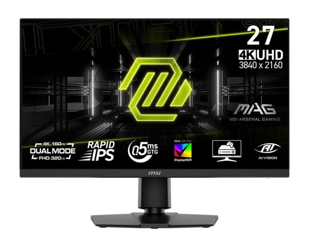 Monitors MSI LCD Monitor||MAG 272URDF E16|27"|Gaming/4K|Matte|Panel IPS|3840x2160|16:9|160Hz|0.5 ms|Colour Black|MAG272URDFE16