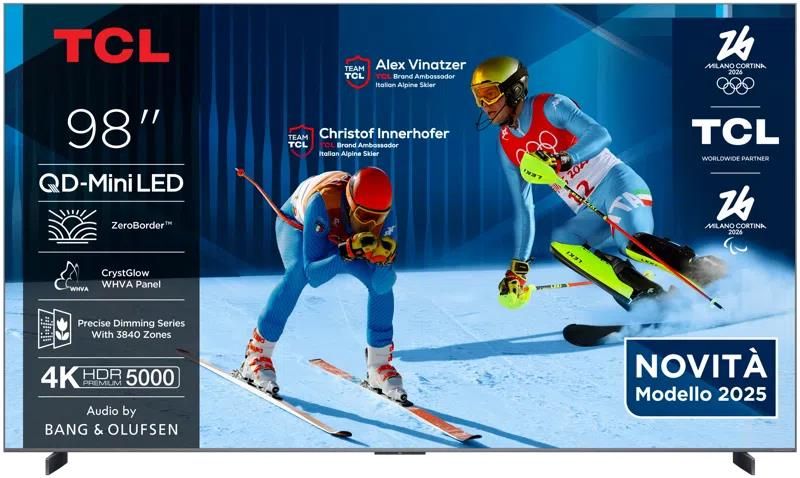 Televizors TCL TV Set||98 "|4K Ultra HD|3840 x 2160 pixels|Flat|16:9|QLED|98Q8C