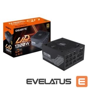 Barošanas bloks Gigabyte  Power Supply||1300 Watts|Efficiency 80 PLUS GOLD|PFC Active|MTBF 100000 hours|GP-UD1300GMPG5 