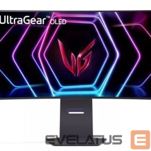 Monitorid LG  Monitor||39GS95QE-B|39"|Gaming/Curved/21 : 9|Panel OLED|3440x1440|21:9|240Hz|Matte|0.03 ms|Swivel|Height adjustable|Tilt|Colour Black|39GS95QE-B 