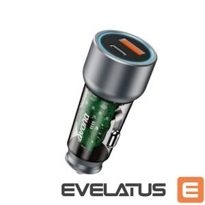 Adapteris Dudao  Dudao R4T 30W USB-A / USB-C Car Charger - Gray 