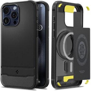 Other goods Spigen  Spigen Rugged Armor Mag Case with MagSafe for iPhone 15 Pro Max - Matte Black 