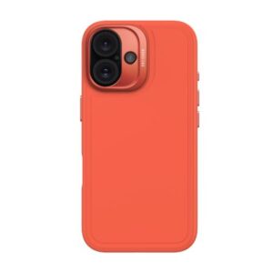 Other goods Decoded  Decoded AntiMicrobial Silicone Stacks Backcover with MagSafe for iPhone 16 - Orange 