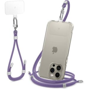 Citas preces Spigen  Spigen Universal Set Lanyard and Pendant - Purple 