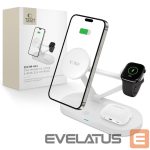Kitos prekės Tech-Protect  Tech-Protect QI15W-A41 3in1 Wireless Charger with MagSafe for Apple Devices - White 