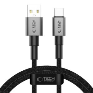 Kitos prekės Tech-Protect  Tech-Protect UltraBoost DNA USB-A / USB-C Cable 15W/3A 100cm - Gray 
