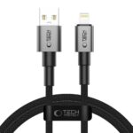 Citas preces Tech-Protect  Tech-Protect UltraBoost DNA USB-A / Lightning cable 15W/2.4A 100 cm - gray 
