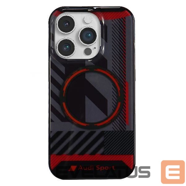 Citas preces Audi Audi IML Sport MagSafe Case iPhone 14 Pro Max 6.7" black/black hardcase AU-IMLMIP14PM-RSQ/D2-BK