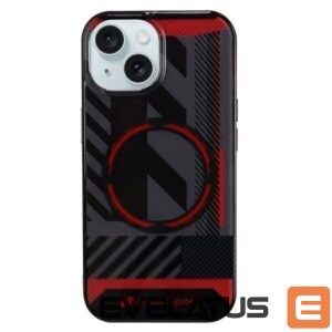 Citas preces Audi  Audi IML Sport MagSafe Case iPhone 15 / 14 Plus Plus 6.7" black/black hardcase AU-IMLMIP15M-RSQ/D2-BK 