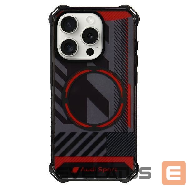Citas preces Audi Audi IML Sport MagSafe Case iPhone 15 Pro 6.1" black/black hardcase AU-IMLMIP15P-RSQ/D2-BK