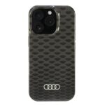 Citas preces Audi  Audi IML Stitching Pattern MagSafe iPhone 16 Pro 6.3" black/black hardcase AU-IMLMIP16P-Q5/D3-BK 